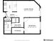 Efficient floor plan featuring a cozy living room, functional kitchen, and comfortable bedroom layout at 2727 Folsom St # 303, Boulder, CO 80304