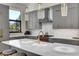 Close-up of the kitchen island with sleek countertops and modern fixtures at 55 Blue Flag Dr, Breckenridge, CO 80424