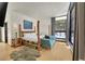 Serene bedroom featuring a unique log bed frame, natural light, and scenic views for a relaxing retreat at 55 Blue Flag Dr, Breckenridge, CO 80424