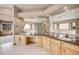 Large bathroom with double sinks, vanity and separate shower and tub at 6398 Lost Canyon Ranch Rd, Castle Rock, CO 80104