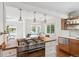 Kitchen with butcher block counters, gas range and open concept layout at 1100 S Garfield St, Denver, CO 80210