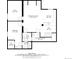 Basement floor plan displaying the recreation room, wet bar, bedroom, bath and electrical room at 5078 Zion Ct, Castle Rock, CO 80109
