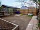 A spacious backyard featuring a garden, fence, hardscape and ample room for outdoor activities at 2737 N Marion St, Denver, CO 80205