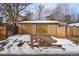 Double-car detached garage with gravel driveway at 3039 W 22Nd Ave, Denver, CO 80211