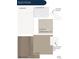 A stylish selection of interior materials featuring white cabinets, countertops, vinyl plank, and carpet at 8639 Hotchkiss St, Littleton, CO 80125
