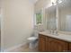 Bathroom featuring a glass enclosed shower, and a wooden vanity with light countertop at 8724 Armadillo Trl, Evergreen, CO 80439