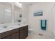 Bathroom with double vanity and bathtub at 15740 Spruce St, Thornton, CO 80602