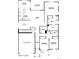 First floor plan showing 2-car garage, 3 bedrooms, and covered patio at 15740 Spruce St, Thornton, CO 80602