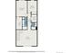 Upstairs floorplan featuring large main bedroom with walk-in closet at 12710 Jasmine St # C, Thornton, CO 80602