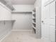A bright walk-in closet with shelving at 664 Clarendon Dr, Longmont, CO 80504