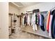 Well-organized walk-in closet with shelving and hanging rods, providing ample storage space at 350 Vista Cliff Cir, Castle Rock, CO 80104