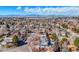 Panoramic aerial view showcasing the home and its surroundings with mountains in the distance on a sunny day at 1109 E 7Th Avenue Cir, Broomfield, CO 80020