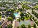 Aerial view of community amenities including pool, tennis and basketball courts at 11765 Perry St, Westminster, CO 80031