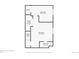 Basement floor plan featuring a bedroom, bathroom, rec room and utility closet at 8791 Troon Village Pl, Lone Tree, CO 80124