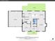 Detailed floor plan featuring the layout of the second floor, including kitchen, garage and patio at 7426 S Hudson Way, Centennial, CO 80122