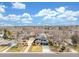 Aerial view of home's exterior, neighborhood and landscaping at 3350 S Eudora St, Denver, CO 80222