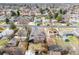Aerial view of a suburban street showcasing well-kept homes and mature trees at 3350 S Eudora St, Denver, CO 80222