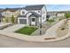 Charming home with a well-manicured front yard, a two-car garage, and attractive landscaping at 5446 Coltin Trl, Castle Rock, CO 80104