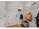 Bright mudroom with shoe rack and storage at 5446 Coltin Trl, Castle Rock, CO 80104