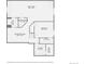 Floor plan of the below-ground level, featuring the recreation room, bedroom, and laundry at 9617 Bighorn Way, Littleton, CO 80125