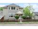 Charming two-story home features a quaint front porch and a decorative picket fence at 208 N Foote Ave, Lafayette, CO 80026