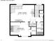 Basement floor plan showing a Gathering room, bedroom, utility room and bathroom at 208 N Foote Ave, Lafayette, CO 80026