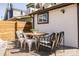 Inviting back deck with outdoor seating and a dining table at 321 Fox St, Denver, CO 80223