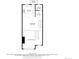 Floor plan featuring a kitchen, dining area, hall, bathroom, and balcony at 4243 E 8Th Ave, Denver, CO 80220