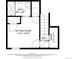 Floor plan featuring a sitting room, bathroom, hall, and room at 4243 E 8Th Ave, Denver, CO 80220