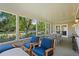 Covered patio with outdoor seating and large dining table, perfect for entertaining guests at 3109 E Warren Ave, Denver, CO 80210
