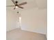Bedroom featuring neutral carpeting, a ceiling fan, and lots of natural light at 8500 E Jefferson # 3C, Denver, CO 80237