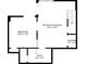 Floor plan showing the layout of the first floor, including a bedroom, recreation room, laundry, and bath at 7696 S Monaco E Cir, Centennial, CO 80112