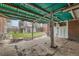 Covered patio with exposed rafters at 2866 Bellaire St, Denver, CO 80207