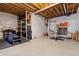 Spacious unfinished basement with open ceiling and concrete floor ready for customization at 10662 Skydance Dr, Highlands Ranch, CO 80126
