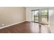 Spacious bedroom has hardwood floors, a private balcony, and abundant natural light, offering a relaxing retreat at 8635 Clay St # 417, Westminster, CO 80031