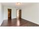 Roomy bedroom boasts hardwood floors, neutral walls, and ample natural light, offering a versatile living space at 8635 Clay St # 417, Westminster, CO 80031