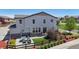 Backyard view with patio, outdoor seating area, and well-maintained landscaping at 10016 Hough Pt, Parker, CO 80134