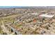 An aerial view showing the neighborhood, with easy access to shopping and business districts at 1255 Nelson St, Lakewood, CO 80215