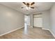 Serene bedroom with modern flooring and closet space at 1255 Nelson St, Lakewood, CO 80215