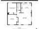 Floor plan showing the layout of the primary bedroom, kitchen, living room, and secondary bedroom at 1255 Nelson St, Lakewood, CO 80215