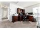 Spacious home office with carpet, ample desk space, and a filing cabinet at 1314 Ascot Ave, Highlands Ranch, CO 80126