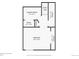 Detailed floor plan showcasing the basement with a bedroom, laundry room, and closets at 9813 E Carolina Pl, Aurora, CO 80247