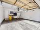 This garage features overhead storage and room for two cars at 9813 E Carolina Pl, Aurora, CO 80247