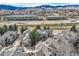 Panoramic aerial view showcasing townhomes with mountain views and surrounding landscape at 3228 47Th, Boulder, CO 80301