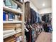Organized walk-in closet with shelving and hanging space for clothes and accessories at 8888 Falcon St, Longmont, CO 80504