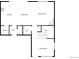 Floor plan showcasing the layout of the kitchen, dining area, and living room at 3520 Little Bell Dr, Frederick, CO 80516