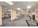 Well-equipped gym with treadmills, weight machines, and ample space for workouts at 610 S Clinton St # 3D, Denver, CO 80247