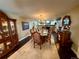 Open dining room features elegant furniture, chandeliers and hardwood floors at 1063 Clarke Ct, Castle Rock, CO 80109