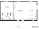 Layout for floor 1 featuring a bedroom, bathroom, living/dining area, and kitchen at 1063 Clarke Ct, Castle Rock, CO 80109