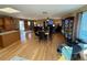 Spacious living room featuring bamboo floors, an open floor plan, and a seamless flow into the kitchen at 1063 Clarke Ct, Castle Rock, CO 80109